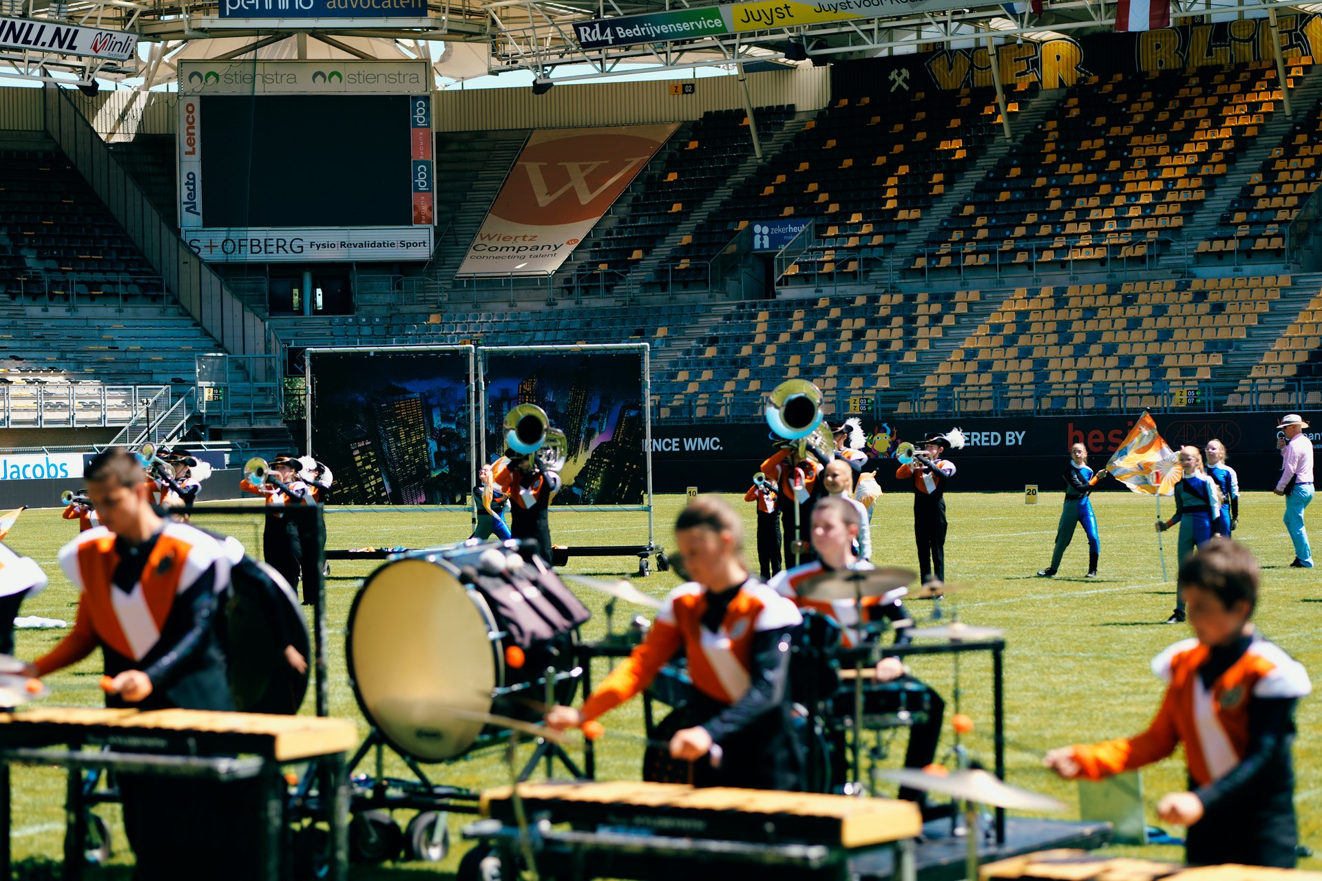 Jong Jubal tijdens het Wereld Muziek Concours in Kerkrade